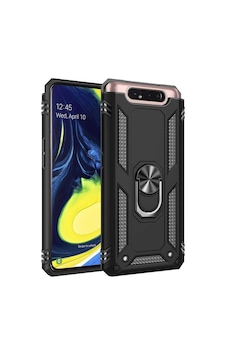 Samsung Galaxy Uyumlu A80 Kılıf Tank Zırh Yüzüklü Mıknatıslı Standlı Kapak Vega Samsung Galaxy Uyumlu A80 Kılıf Tank Zırh Yüzüklü Mıknatıslı Standlı Kapak Vega