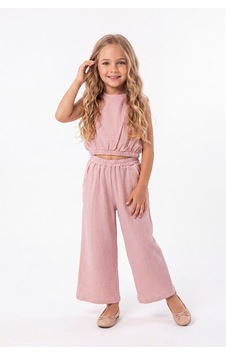 Mnk Baby & Kids Kız Çocuk Pamuklu Müslin Rahat Takım M00826 Gülkurusu Mnk Baby & Kids Kız Çocuk Pamuklu Müslin Rahat Takım M00826 Gülkurusu