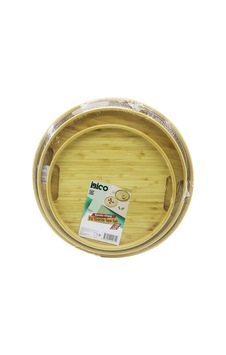 Yuvarlak - 3 Boy Bambu Ahşap Tepsi Seti 30--35--38cm Bx40 Yuvarlak - 3 Boy Bambu Ahşap Tepsi Seti 30--35--38cm Bx40