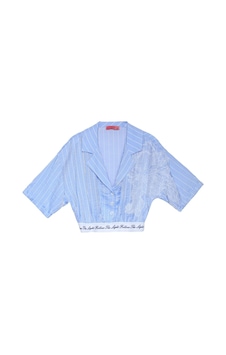 Olla Collection Lastik Ve Nakış Detaylı Gömlek Mavi Mavi Olla Collection Lastik Ve Nakış Detaylı Gömlek Mavi Mavi