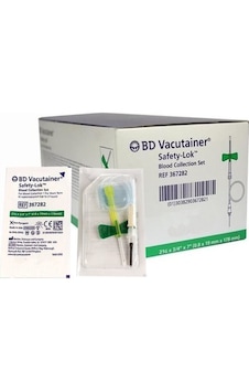 Bd Vacutainer Yeşil 21g X 3/4" X 7" 0.6 X 19 Mm X 178 Mm 367282 Kelebek Set 50 Adet Bd Vacutainer Yeşil 21g X 3/4" X 7" 0.6 X 19 Mm X 178 Mm 367282 Kelebek Set 50 Adet