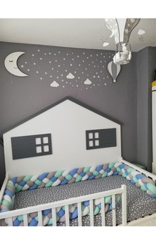 Karışık 4 Renk 80x130 4 Örgü Koruma Yatak Koruyucu Özel Tasarım