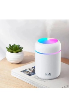 Hava Nemlendirici Ortam Nemlendirici Işıklı Hava Nemlendirici Makinesi Ve Aroma Difüzörü H2o Beyaz, Sku: Zeus8690010573469