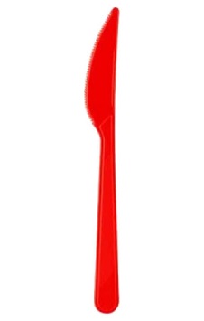 25'Li Plastik Bıçak Kırmızı 25'Li Plastik Bıçak Kırmızı
