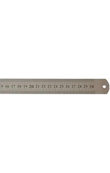 Leo Çift Taraflı Çelik Cetvel 300 X 25 MM Metal Leo Çift Taraflı Çelik Cetvel 300 X 25 MM Metal