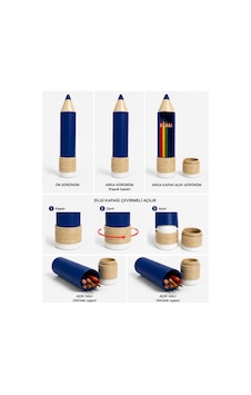 3dmom3 Baskı Kalem Şeklinde Kalem Kutusu 24 Cm, Pla Sağlıklı Malzeme, Okul Kırtasiye Mavi 3dmom3 Baskı Kalem Şeklinde Kalem Kutusu 24 Cm, Pla Sağlıklı Malzeme, Okul Kırtasiye Mavi