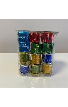 Yılbaşı Süsü Davul 12 Li +6 Hediye Paketi 1 Set Yılbaşı Süsü Davul 12 Li +6 Hediye Paketi 1 Set