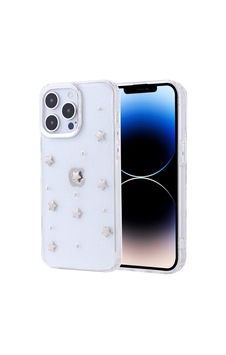 Apple Uyumlu iPhone 14 Pro Kılıf Airbag Tasarımlı Simli Şeffaf Zore Kutup Kapak Yıldız Apple Uyumlu iPhone 14 Pro Kılıf Airbag Tasarımlı Simli Şeffaf Zore Kutup Kapak Yıldız