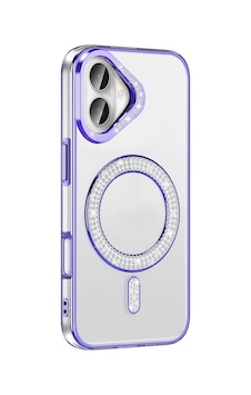 Apple Uyumlu iPhone 16 Plus Kılıf Pırlanta Taş Tasarımlı M-safe Şarj Özellikli Zore Karetta Silikon Kapak Apple Uyumlu iPhone 16 Plus Kılıf Pırlanta Taş Tasarımlı M-safe Şarj Özellikli Zore Karetta Silikon Kapak