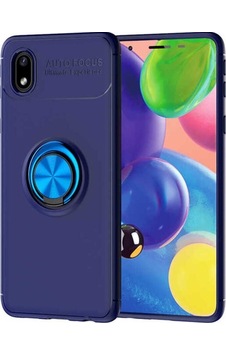 Galaxy A01 Core Kılıf Zore Ravel Silikon Kapak Mavi