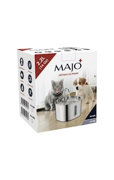 Majo Paslanmaz Çelik Arıtmalı Kedi Su Pınarı Ultra Sessiz 2.2 Lt