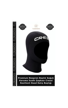 Premium Neopren Başlık Soğuk Koruma Sualtı Şapkası Cressi Resilient Hood Dalış Başlığı 3mm - S Premium Neopren Başlık Soğuk Koruma Sualtı Şapkası Cressi Resilient Hood Dalış Başlığı 3mm - S