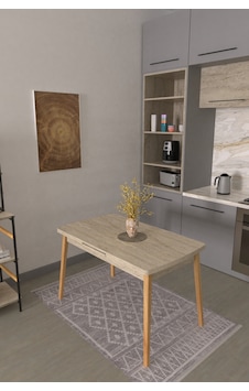 Vilinze Avanos Ahşap Açılır Kapanır Mdf Traverten Mutfak Masası - 70x120+30 Cm Vilinze Avanos Ahşap Açılır Kapanır Mdf Traverten Mutfak Masası - 70x120+30 Cm