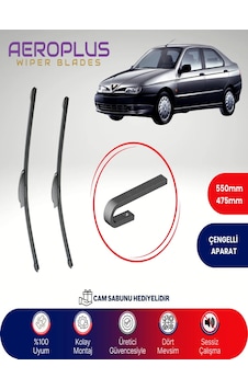 Aeroplus Alfa Romeo 146 Muz Silecek Takımı 1996-2001 Aeroplus Alfa Romeo 146 Muz Silecek Takımı 1996-2001