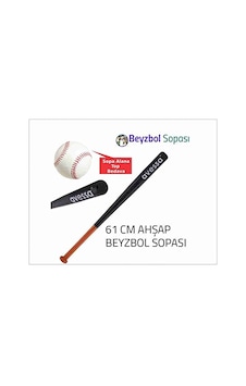 Beyzbol Sopası Ahşap 61 Cm + Beyzbol Topu Hediye Altın Beyzbol Sopası Ahşap 61 Cm + Beyzbol Topu Hediye Altın