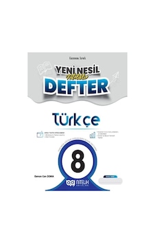 Nitelik Yayınları 8. Sınıf Türkçe Yeni Nesil Defter Nitelik Yayınları 8. Sınıf Türkçe Yeni Nesil Defter