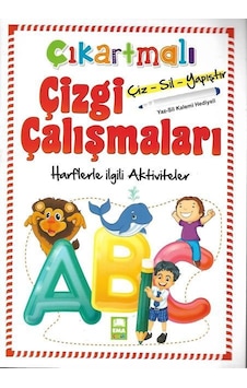 Çizgi Çalışmaları Harfler Çıkartmalı / Ema Yayınları Çizgi Çalışmaları Harfler Çıkartmalı / Ema Yayınları