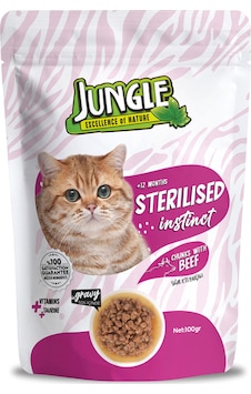 Pouch Sığır Eti Parçalı Kısırlaştırılmış Kedi Konservesi 100gr Pouch Sığır Eti Parçalı Kısırlaştırılmış Kedi Konservesi 100gr