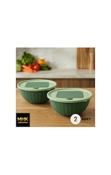 2'li Set Yeşil Hazneli Kapaklı Rende 2.5 Lt Diğer 2'li Set Yeşil Hazneli Kapaklı Rende 2.5 Lt Diğer