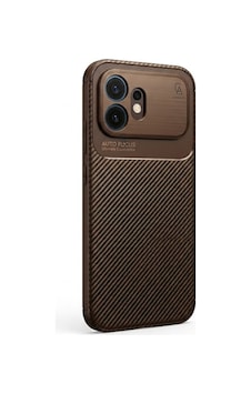 Honor 600 Uyumlu Kılıf Karbon Tasarım Kamera Korumalı Silikon Telefon Kılıfı Kapak Kahverengi Honor 600 Uyumlu Kılıf Karbon Tasarım Kamera Korumalı Silikon Telefon Kılıfı Kapak Kahverengi