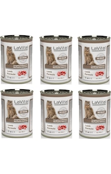 La Vital Tahılsız Kuzu Etli Kedi Konservesi 400 Gr. X 6 Adet La Vital Tahılsız Kuzu Etli Kedi Konservesi 400 Gr. X 6 Adet