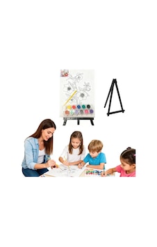 Çizimli Pres Tuval Seti 24 X 32 Cm Akrilik Boya + Fırça + Palet Çizimli Pres Tuval Seti 24 X 32 Cm Akrilik Boya + Fırça + Palet