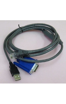 Fujitsu KVM S3 USB-VGA 3 M Consol Switch
