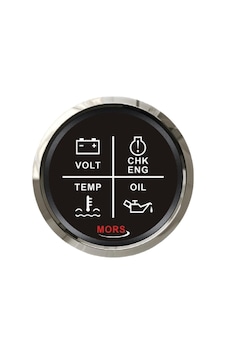 Alarm Seti Göstergesi 4Lü 12-24V Siyah Alarm Seti Göstergesi 4Lü 12-24V Siyah