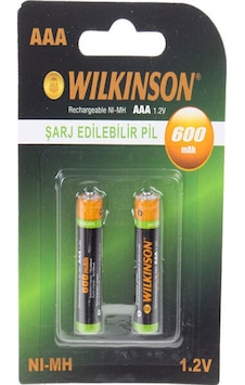 Telsiz Telefon Pili Şarjlı Pil Aaa İnce Pili 600mah 2li Telsiz Telefon Pili Şarjlı Pil Aaa İnce Pili 600mah 2li