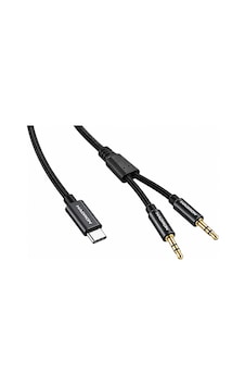 Type-c 3.5 Mm Çift Çıkışlı Ses Kablosu 1.15 M Gj036 Diğer