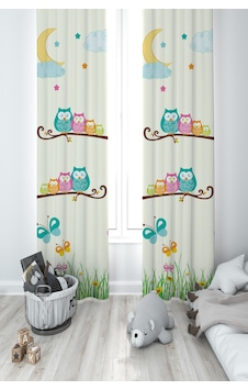 Mekta Home Bebek Ve Çocuk Odası Küçük Baykuşlar Ve Çimen Desenli 2 Kanat Fon Perde Mekta Home Bebek Ve Çocuk Odası Küçük Baykuşlar Ve Çimen Desenli 2 Kanat Fon Perde