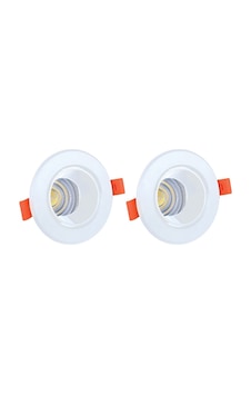 Yuvarlak Beyaz Kasa Tak Çalıştır Led Spot Lamba - 2 Adet Yuvarlak Beyaz Kasa Tak Çalıştır Led Spot Lamba - 2 Adet