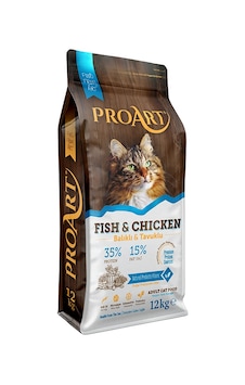 Proart Balıklı ve Tavuklu Yetişkin Kedi Maması 12 KG Proart Balıklı ve Tavuklu Yetişkin Kedi Maması 12 KG