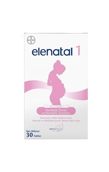 Elenatal 1 Takviye Edici Gıda 30 Tablet Elenatal 1 Takviye Edici Gıda 30 Tablet