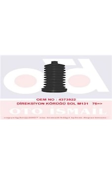 Sismak 410112 Direksiyon Körügü Sol M131 Mekanik Sismak 410112 Direksiyon Körügü Sol M131 Mekanik