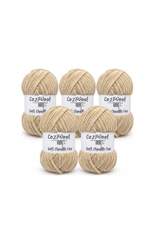 Kadife İp Soft Chenille Fine 5'li Paket 5x100 Gr 160 Mt El Örgü İpi Kum Bej - 925144855 Kadife İp Soft Chenille Fine 5'li Paket 5x100 Gr 160 Mt El Örgü İpi Kum Bej - 925144855