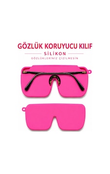 Silikon Gözlük Kılıfı, Asılabilir, Katlanabilir, Çantada Yer Kaplamaz-şeker Pembe - 904898021