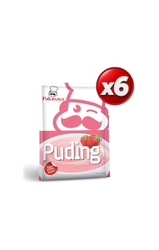 Pakmaya Puding Çilekli 125 Gr X 6 Adet