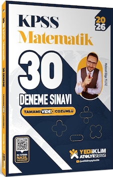 Yediiklim 2026 Kpss Atölye Serisi Matematik 30 Deneme Sınavı Tamamı Video Çözümlü Yediiklim 2026 Kpss Atölye Serisi Matematik 30 Deneme Sınavı Tamamı Video Çözümlü