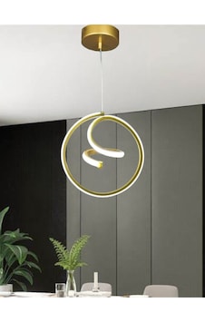 Renkoled Aydınlatma Modern Sarkıt Led Avize Gold Kasa Beyaz Işık Gold Renkoled Aydınlatma Modern Sarkıt Led Avize Gold Kasa Beyaz Işık Gold