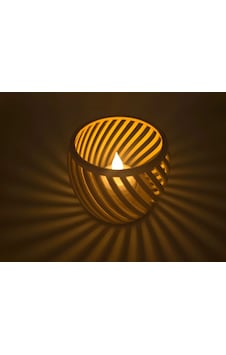 Ahşap Renk Led Mumluk Led Düğün İçin Dekorasyon, Modern Konsol Dekorasyonu ŞEFFAF