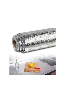 Yapışkanlı Gümüş Folyo 60x2 Metre Açık Ceviz