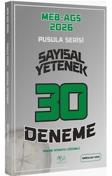 Cba Yayınları 2026 Meb-ags Sayısal Yetenek 30 Deneme Çözümlü Pusula Serisi - Abdullah Kaya Cba Yayınları Cba Yayınları 2026 Meb-ags Sayısal Yetenek 30 Deneme Çözümlü Pusula Serisi - Abdullah Kaya Cba Yayınları