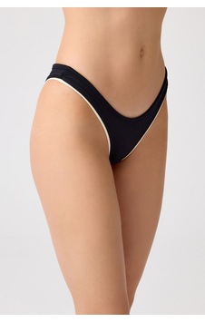 Los Ojos X Melodi Siyah-krem Brezilya Modeli Bikini Altı Retro Bottom Siyah-krem Los Ojos X Melodi Siyah-krem Brezilya Modeli Bikini Altı Retro Bottom Siyah-krem