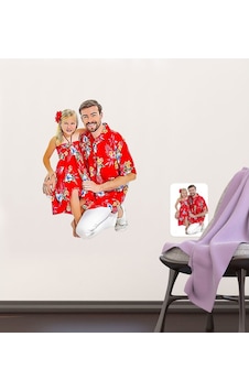 Kişiye Özel Tam Boy Baba Ve Kız Karikatürlü Duvar Sticker (50X70C Kişiye Özel Tam Boy Baba Ve Kız Karikatürlü Duvar Sticker (50X70C