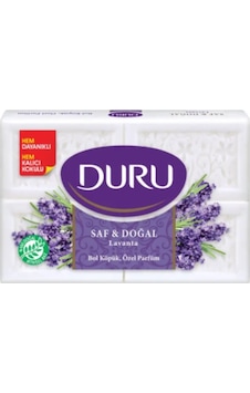 DURU SAF VE DOĞAL LAVANTA KOKULU BANYO SABUNU 4x150 GR DURU SAF VE DOĞAL LAVANTA KOKULU BANYO SABUNU 4x150 GR