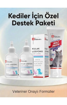 Kedi Malt Macunu 100 G + Göz Ve Kulak Temizleme Solüsyonu Seti 3 Lü Kedi Bakım Paketi Kedi Malt Macunu 100 G + Göz Ve Kulak Temizleme Solüsyonu Seti 3 Lü Kedi Bakım Paketi