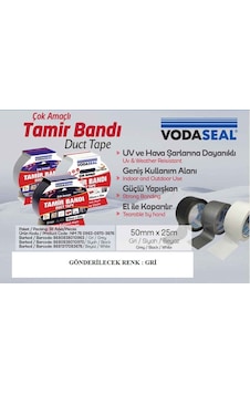 Nm Vodaseal Duct Tape Tamir Bandı 50 Mm X 25 Mt Gri Nm Vodaseal Duct Tape Tamir Bandı 50 Mm X 25 Mt Gri