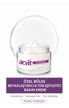 Acvit Özel Bölge Beyazlaştırıcı Ve Aydınlatıcı Krem 50 ML Acvit Özel Bölge Beyazlaştırıcı Ve Aydınlatıcı Krem 50 ML