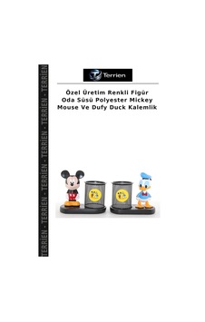 Özel Üretim Renkli Figür Oda Süsü Polyester Mickey Mouse Ve Dufy Duck Kalemlik Çok Renkli Özel Üretim Renkli Figür Oda Süsü Polyester Mickey Mouse Ve Dufy Duck Kalemlik Çok Renkli